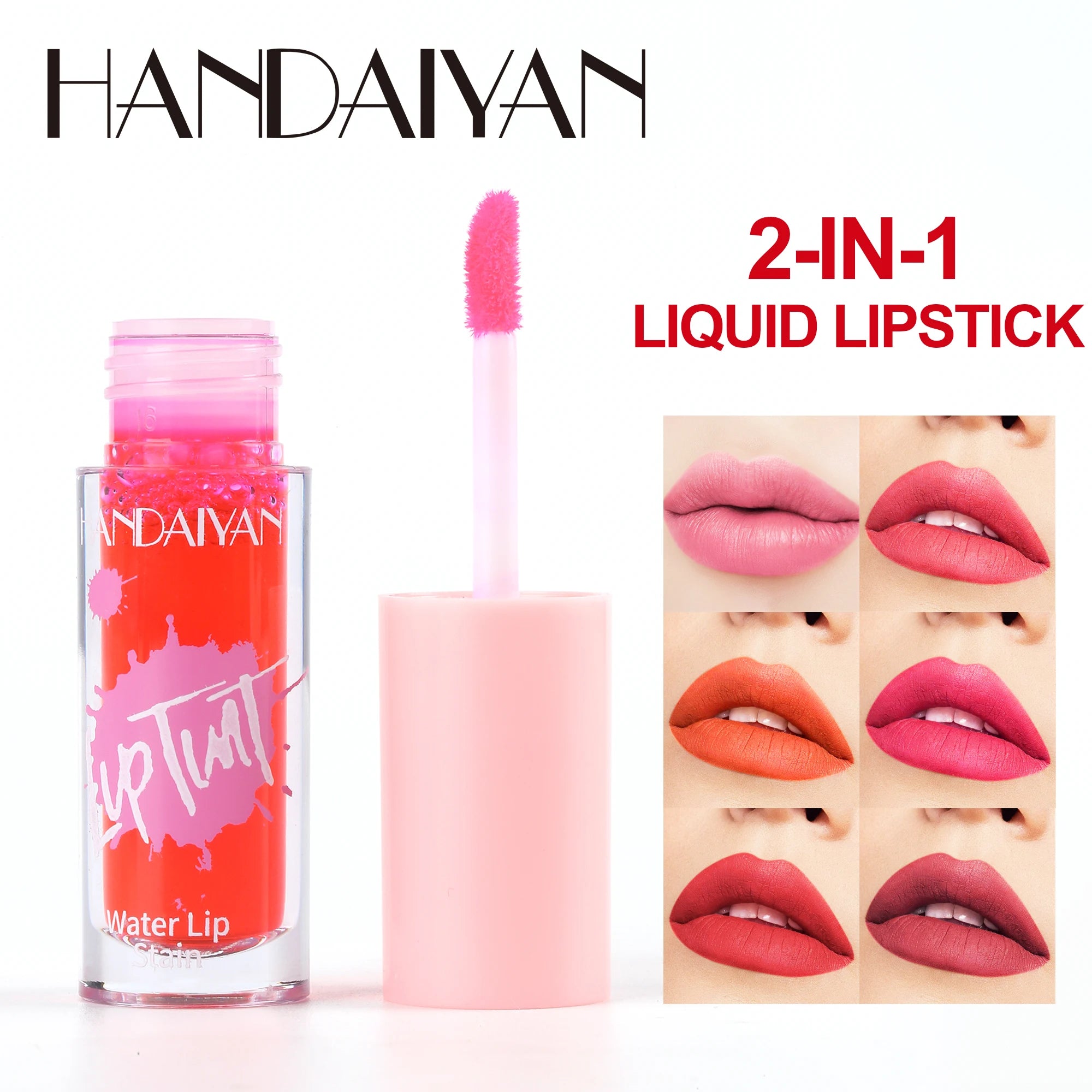 HANDAIYAN 6 Colors Lip Tint high Pigment Waterproof wear